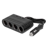 AMIO Razdjelnik utičnice auto upaljača 4 utičnice, 2 x USB-A, 1 x USB-C