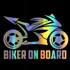 Naljepnica za auto Biker on board