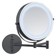 WENKO Kozmetičko ogledalo s osvjetljenjem/povećavajuće (s povećanjem 5x) ø 25, 5 cm Lumi 