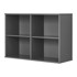 HAMMEL FURNITURE Antracitno siva viseća biblioteka 89x61 cm Mistral 