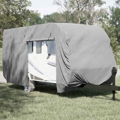 Navlaka za karavan siva 550x250x220 cm netkana tkanina