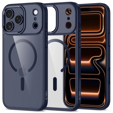 TECH-PROTECT Maska Magmat MagSafe za iPhone 17 Pro Max, plava/prozirna