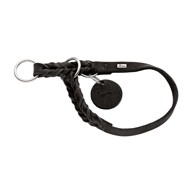 HUNTER Poludavilica za pse Solid Education S/M 35-40 cm, koža crna
