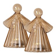 SIRIUS Smeđi svjetleći ukras u setu 2 kom ø 6, 5 cm Alberte