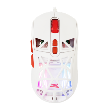 BARACUDA RGB gaming miš SEAL BGM-092, 12800 DPI, bijeli