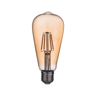 GREEN TECH LED žarulja 8W, 2300K, ST64, Amber, dimabilna, Filament