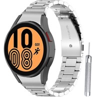 GS Narukvica za Samsung Galaxy Watch4/5/6/7/FE, 40–47 mm, srebrna