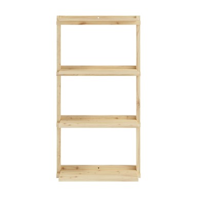 KARUP DESIGN Zidna polica od masivnog bora u prirodnoj boji 66x127 cm Groove