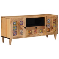 TV ormarić 105 x 33,5 x 46 cm, čvrsto drvo manga, prirodni