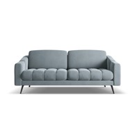 MAKAMII Svijetlo plava baršunasti sofa 202 cm Nalu, 202x95x80 cm