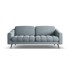 MAKAMII Svijetlo plava baršunasti sofa 202 cm Nalu, 202x95x80 cm