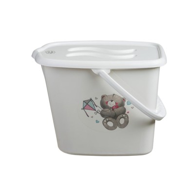 MALTEX Kantica za pelene i vodu Medo, bijela