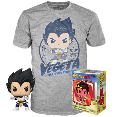 Funko POP & Tee Dragon Ball Z T-shirt XL Vegeta 9cm