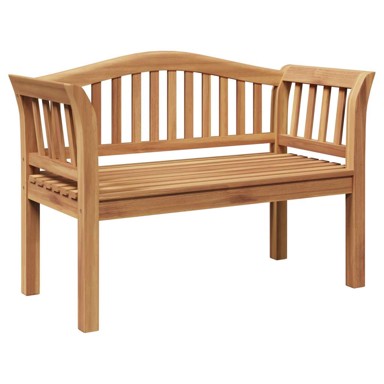 Vrtna klupa, 120 x 53.5 x 85 cm, od masivnog drva tikovine