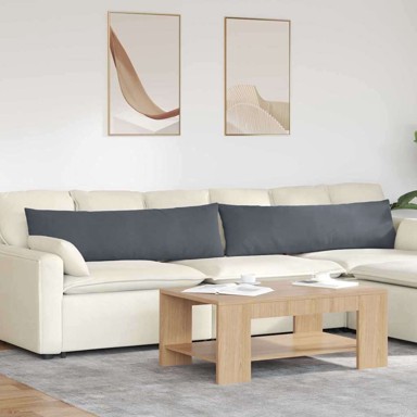 Jastučići za sofu 2 kom 145 x 40 cm, kordura tekstil, tamno sivi