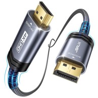 JSAUX 4K DisplayPort na HDMI kabel 2 m - dp-hdmi