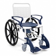 Invalidska transportna stolica za tuširanje i WC, s kotačima