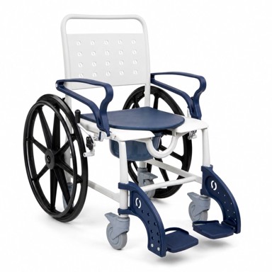 Invalidska transportna stolica za tuširanje i WC, s kotačima