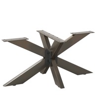 Noge za blagovaonski stol, pauk oblik, 150 x 78 x (72–73) cm, čelik, crna
