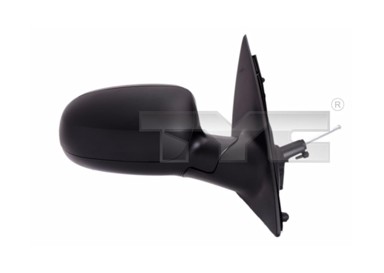 TYC Retrovizor Opel Corsa C, crni, lijevi, unutarnje podešavanje, asferičan, 325-0026