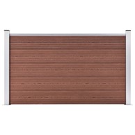Vrtna ograda WPC 180 x 105 cm smeđa