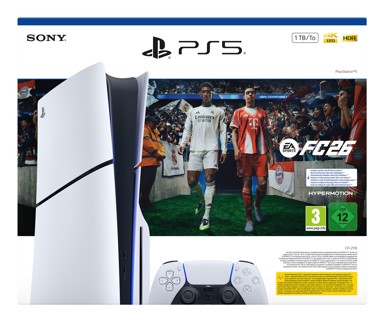 SONY Gaming konzola PlayStation 5 + EA Sports FC 26 1TB Black/White