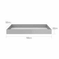 BELLAMY Ladica Pinette/Lotta, 90 x 200 cm, siva