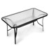 MODERNHOME Stakleni vrtni stol Wave, 140x80 cm, terasa, balkon