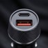 BLAVEC auto punjač BS-03B Carbon USB-A i USB-C QC 3.0 48 W, crni