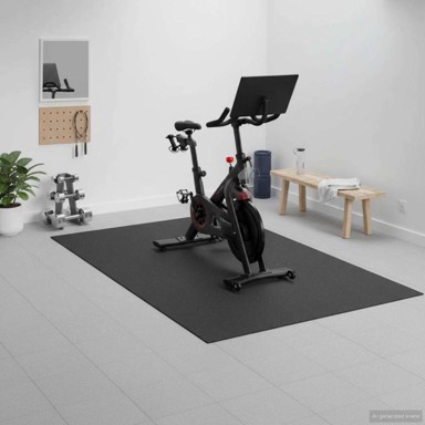 Sportska zaštita mat 243x152x0,6 cm PVC, crna
