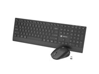 NATEC Set tipkovnica i miš Stingray 2, bežični, US, tilt wheel