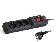 BLOW Zaštita od prenapona Multi M3, 3 utičnice, 3 m, crna
