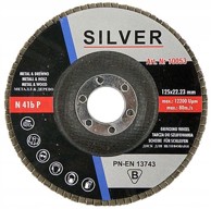 SILVER Srebrna brusna platna 40 gr. 125 mm