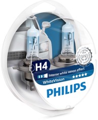 PHILIPS Žarulja WhiteVision Ultra H1/H4/H7 + W5W 12V, do 60% više svjetla, do 35% bjelije, 4200K
