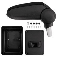 Naslon za ruke za automobil, 17 x 40 x 31 - 49 cm, ABS, crni