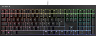 CHERRY Gaming tipkovnica MX 2.0S, mehanička, MX2A RED, DE QWERTZ, crna