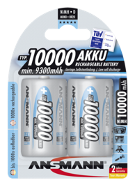ANSMANN Baterije punjive 1x2 NiMH 10000 Mono D 9300 mAh