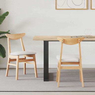 Trpezarijske stolice 2 kom 42 x 47,5 x 81 cm, prirodna