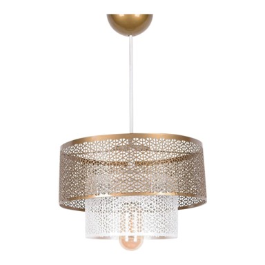 OPVIQ LIGHTS Bijela/u zlatnoj boji viseća svjetiljka s metalnim sjenilom ø 26,5 cm