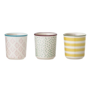 BLOOMINGVILLE Set od 3 keramičke šalice za jaja Patrizia