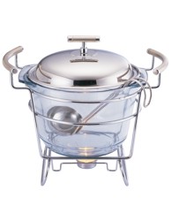 KINGHOFF KH-1417 grijač za juhu i buffet posuda, 4 l, nehrđajući čelik, stakleni poklopac
