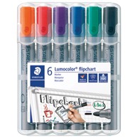 STAEDTLER Flipchart marker 356 WP6, Lumocolor, 2 mm, PK6, sortirane boje