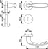 HOPPE Rozeta garnitura NEW YORK 1810/42KV/42KVS F9 OB KL.3, aluminijska