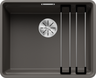 BLANCO Sudoper ETAGON 500-F InFino  SILGRANIT pribor, bez dalj.upr. - vulkan sivi
