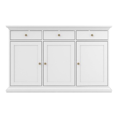 TVILUM Bijela niska komoda, 144x92 cm Paris