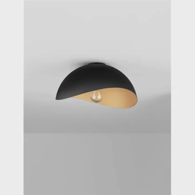 NOVA LUCE Plafonjera Opsi NL9695305, E27, 12 W, crno-zlatna