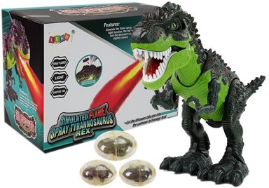 Dinosaur na baterije s parom, zeleni