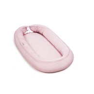 SUPERMAMI Baby gnijezdo od velura, ružičasta  