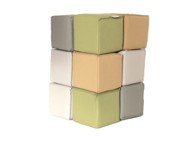 ELINELI Veliki pjenasti blokovi za djecu, 12 komada