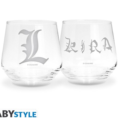 Čaša Death Note Kira & L, set 2 kom, 300 ml